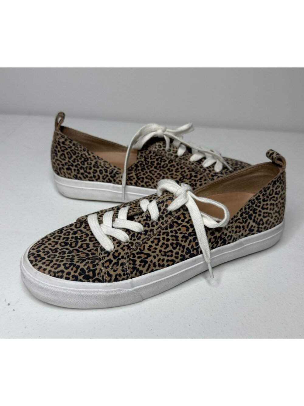 Lucky Brand Dansbey Leopard Leather Sneakers 8.5